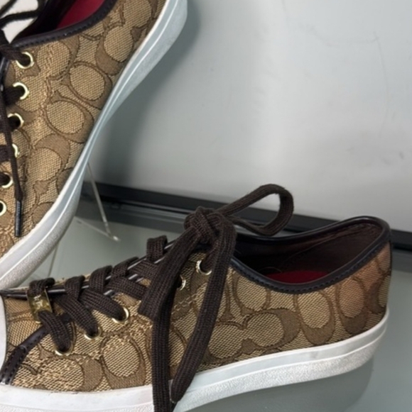 COACH Sneakers Women's Brown 9 Sneakers - Picture 2 of 6